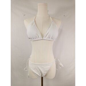 NWOT Atengnes Women's White String Bikini Size XL